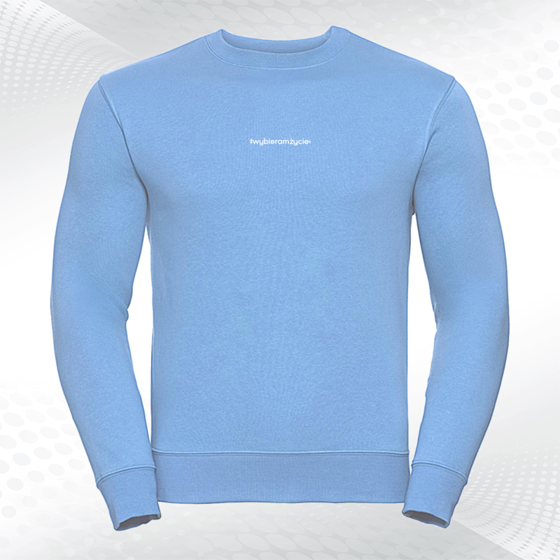 bluza-wzor-0050-blue niebieska bluza z napisem wybieram życie