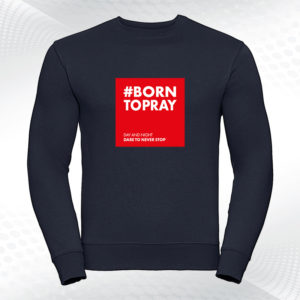 granatowa bluza born to pray