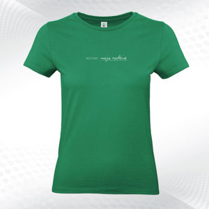 zielona koszulka damska z napisem kocham moją rodzinę